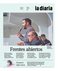 Tapa de la diaria del martes 21 de enero de 2020