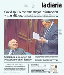 Tapa de la diaria del lunes 30 de noviembre de 2020