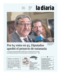 Tapa de la diaria del miércoles 13 de agosto de 2025