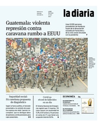 Tapa de la diaria del lunes 18 de enero de 2021