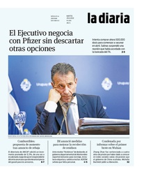 Tapa de la diaria del martes 29 de diciembre de 2020