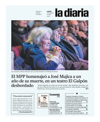 Tapa de la diaria del jueves 14 de mayo de 2026