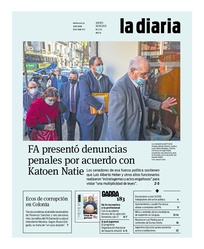 Tapa de la diaria del jueves 30 de septiembre de 2021