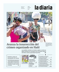 Tapa de la diaria del lunes 11 de marzo de 2024