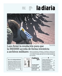 Tapa de la diaria del viernes 2 de enero de 2026