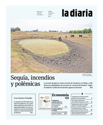 Tapa de la diaria del lunes 13 de febrero de 2023