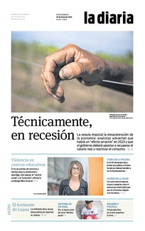 Tapa de la diaria del sábado 25 de marzo de 2023
