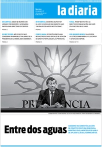 Tapa de la diaria del martes 1 de agosto de 2017