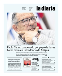 Tapa de la diaria del miércoles 17 de julio de 2024