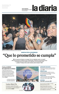 Tapa de la diaria del sábado 26 de setiembre de 2026