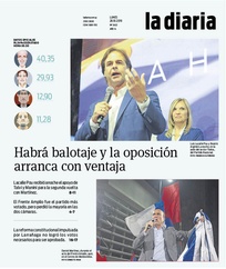 Tapa de la diaria del lunes 28 de octubre de 2019