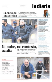 Tapa de la diaria del sábado 17 de octubre de 2020