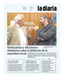 Tapa de la diaria del martes 15 de octubre de 2024