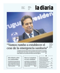 Tapa de la diaria del martes 10 de agosto de 2021