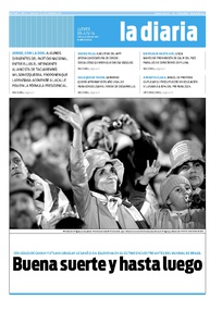 Tapa de la diaria del jueves 5 de junio de 2014