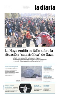 Tapa de la diaria del sábado 27 de enero de 2024