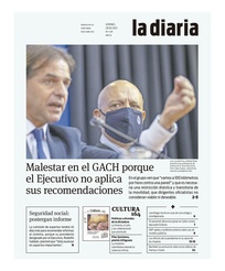 Tapa de la diaria del viernes 28 de mayo de 2021