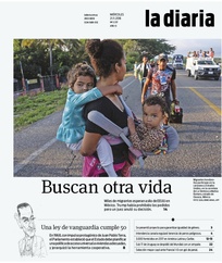 Tapa de la diaria del miércoles 21 de noviembre de 2018