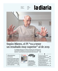 Tapa de la diaria del lunes 12 de agosto de 2024