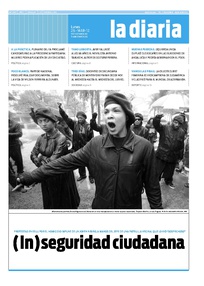 Tapa de la diaria del lunes 26 de marzo de 2012