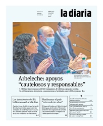 Tapa de la diaria del miércoles 21 de abril de 2021