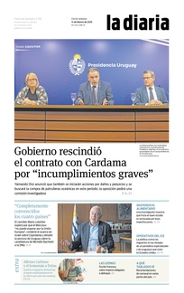 Tapa de la diaria del sábado 14 de febrero de 2026