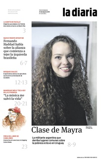 Tapa de la diaria del sábado 25 de mayo de 2019