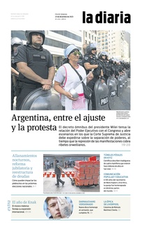 Tapa de la diaria del sábado 23 de diciembre de 2023