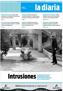 Tapa de la diaria del lunes 12 de febrero de 2018