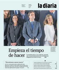 Tapa de la diaria del martes 17 de diciembre de 2019