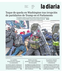 Tapa de la diaria del jueves 7 de enero de 2021