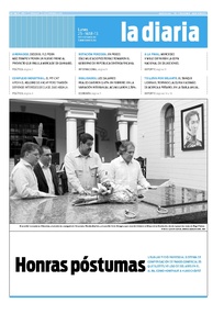 Tapa de la diaria del lunes 25 de marzo de 2013