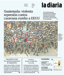 Tapa de la diaria del lunes 18 de enero de 2021