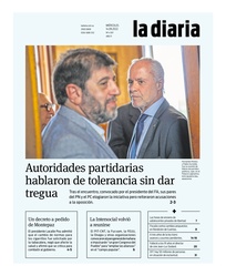 Tapa de la diaria del miércoles 14 de septiembre de 2022