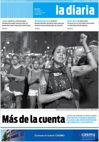 Tapa de la diaria del martes 21 de febrero de 2017