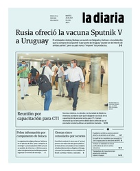 Tapa de la diaria del martes 26 de enero de 2021