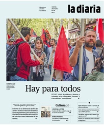Tapa de la diaria del viernes 28 de septiembre de 2018