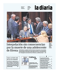 Tapa de la diaria del viernes 16 de agosto de 2024