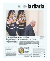 Tapa de la diaria del lunes 6 de abril de 2026