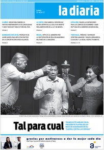 Tapa de la diaria del lunes 13 de noviembre de 2017