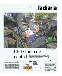 Tapa de la diaria del lunes 21 de octubre de 2019