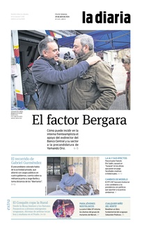 Tapa de la diaria del sábado 20 de abril de 2024