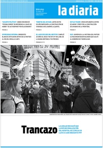 Tapa de la diaria del miércoles 12 de julio de 2017