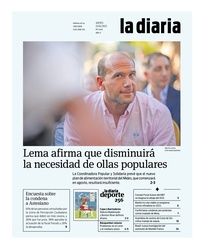 Tapa de la diaria del jueves 23 de febrero de 2023