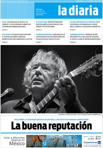 Tapa de la diaria del viernes 25 de septiembre de 2015