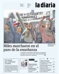 Tapa de la diaria del jueves 16 de junio de 2022