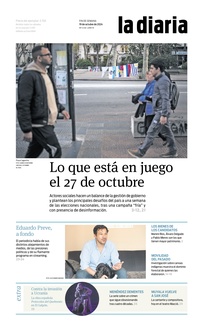 Tapa de la diaria del sábado 19 de octubre de 2024