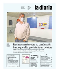 Tapa de la diaria del lunes 26 de abril de 2021