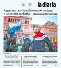Tapa de la diaria del martes 18 de agosto de 2020