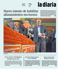 Tapa de la diaria del martes 14 de julio de 2020